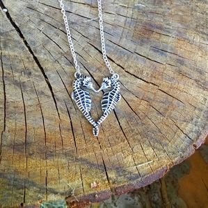 Heart Shaped Seahorses Kissing